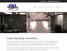 Tablet Screenshot of jblsigns.ca